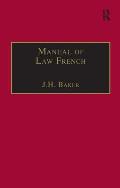 Manual of Law French