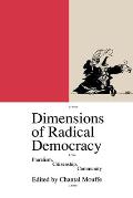 Dimensions of Radical Democracy Pluralism Citizenship Community