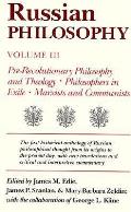 Russian Philosophy Volume 3 Prerevolutionary Philosophy & Theology