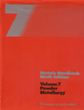 Metals Handbook 9th Edition Volume 7 Powder Metallurgy