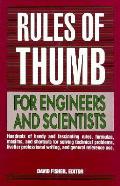 Rules of Thumb for Engineers & Scientists