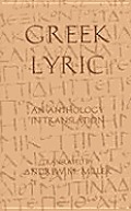 Greek Lyric An Anthology In Translatio