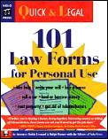 101 Law Forms For Personal Use