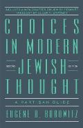 Choices in Modern Jewish Thought A Partisan Guide