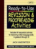 Ready To Use Revision & Proofreading Activities Unit 5