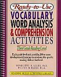 Ready-To-Use Vocabulary, Word Analysis & Comprehension Activities: Third Grade Reading Level