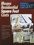Means Residential Square Foot Costs 2007