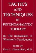 Tactics & Techniques In Psychoanalytic
