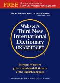 Websters Third New International Dictionary of the English Language Unabridged