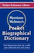 Merriam Websters Pocket Biographical Dictionary