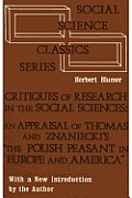 Critiques of Research in the Social Sciences: An Appraisal of Thomas and Znaniecki's the Polish Peasant in Europe and America