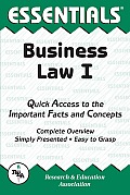 Essentials Of Business Law I