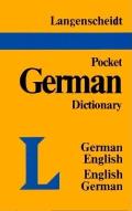 Langenscheidt Pocket German Dictionary Old Edition