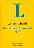 Langenscheidt Diccionario Universal Ingles Espanol Espanol Ingles Langenscheidts Universal Dictionary English Spanish Spanish English