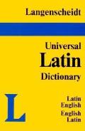 Langenscheidt Universal Dictionary Latin English English Latin