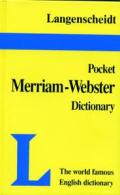 Langenscheidts Pocket Merriam Webster Dictionary