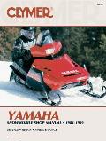 Clymer Yamaha Snowmobile Shop Manual 1984-1989: Service, Repair, Maintenance