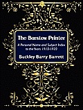 The Barstow Printer: A Personal Name and Subject Index to the Years 1910-1920