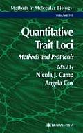 Quantitative Trait Loci: Methods and Protocols
