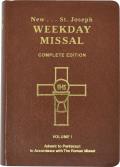St Joseph Weekday Missal Volume 1 Advent to Pentecost