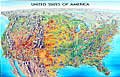 USA Folded Map