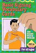 Basic Signing Vocabulary Cards Set A