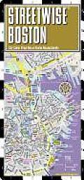 Streetwise Boston Map Laminated City Street Map of Boston Massachusetts Folding Pocket Size Travel Map