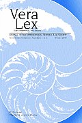 Vera Lex Vol 6: Journal of the International Natural Law Society