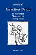 Journal of the Early Book Society Vol 11: For the Study of Manuscripts and Printing History