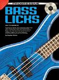 Bass Guitar Licks Book & CD From Easy to Advanced Playing Level