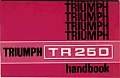 Triumph TR250 Owner's Handbook