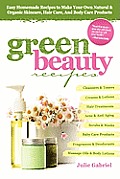 Green Beauty Recipes Easy Homemade Recipes to Make Your Own Organic & Natural Skincare Hair Care & Body Care Products