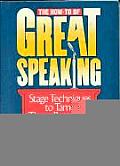 How To Of Great Speaking Stage Techniqu