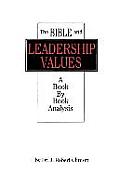 The Bible and Leadership Values