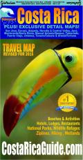 Costa Rica: Waterproof Travel Map