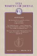 UCLA Women's law Journal (Volume 20.1) Spring 2013