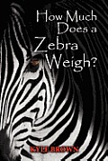 How Much Does a Zebra Weigh?