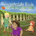 Vegetable Kids in the Garden