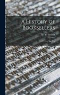 A History of Booksellers: the Old and the New