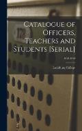 Catalogue of Officers, Teachers and Students [serial]; 1913-1914
