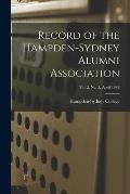 Record of the Hampden-Sydney Alumni Association; v. 12, no. 3, April 1938
