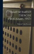 Commencement Exercise Programs, 1957-