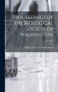 Proceedings of the Biological Society of Washington; v.74 (1961)