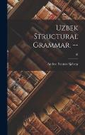 Uzbek Structural Grammar. --; 18