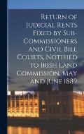 Return of Judicial Rents Fixed by Sub-Commissioners and Civil Bill Courts, Notified to Irish Land Commission, May and June 1889