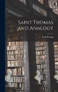 Saint Thomas and Analogy