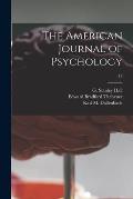 The American Journal of Psychology; 13
