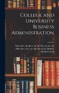 College and University Business Administration; 2