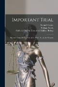 Important Trial [microform]: Supreme Court, Halifax, Carten Vs. Walsh, Et. Al., for Trespass
