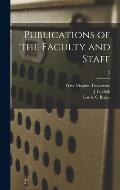 Publications of the Faculty and Staff; 2